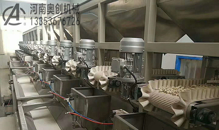 擋邊皮帶給料機實用現場展示