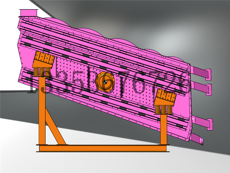 設計定制撞擊弛張篩3D結構圖